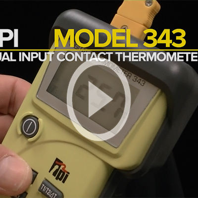 343 Dual Input K-Type Thermocouple Thermometer With Field Calibration Video