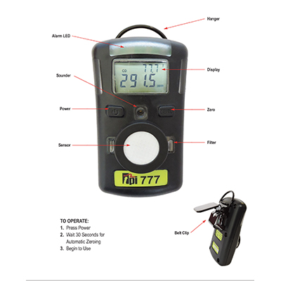 777 Personal CO Monitor