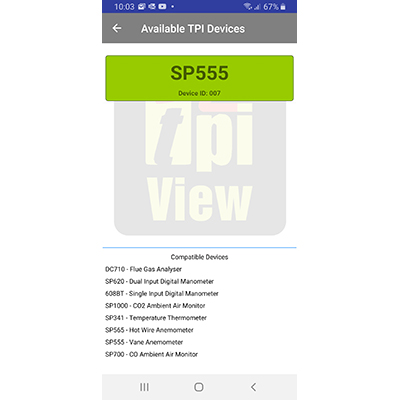 SP555 Wireless Air Velocity Vane Probe